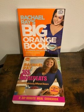 2 Rchael Ray cookbooks big orange no repeats